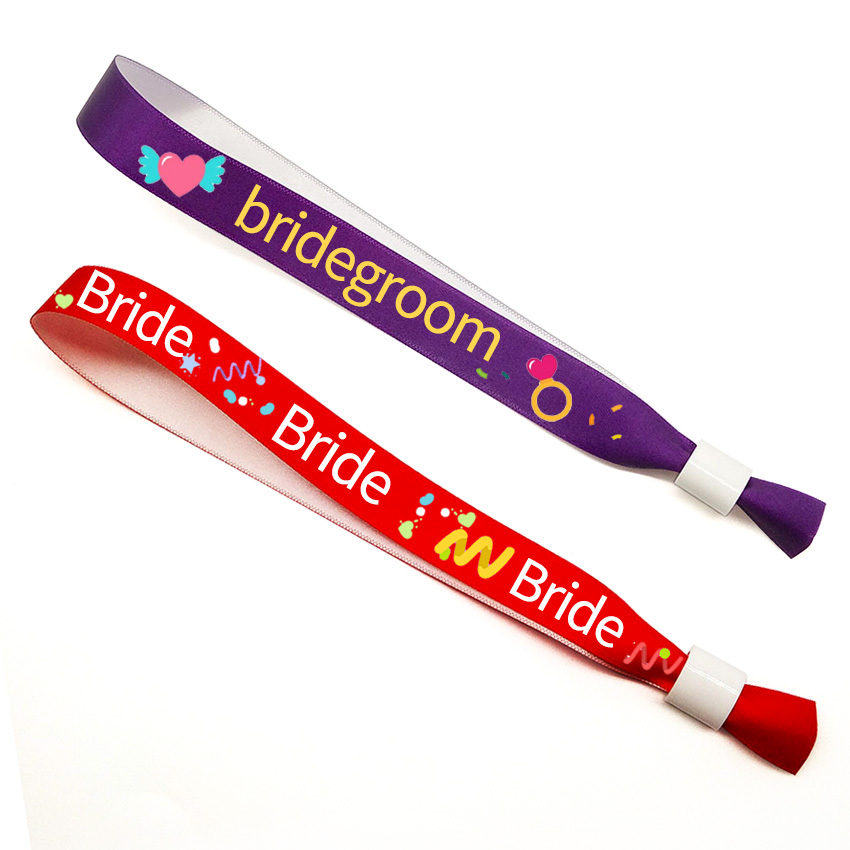 Wholesale Party Wristbands Custom Sublimation Printed Fabric Cloth Wristband for Event Entrance Ticket,Zhongshan Yutang Craft Gifts Co., Ltd.，KeyChains+medal+Fridge Magnet,Wholesale Party Wristbands Custom Sublimation Printed Fabric Cloth Wristband for Event Entrance Ticket