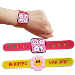 Factory Fast Custom Cute Silicone Slap Bracelet Kids Snap Printed logo Silicone Snap Wristband,Zhongshan Yutang Craft Gifts Co., Ltd.，KeyChains+medal+Fridge Magnet,Factory Fast Custom Cute Silicone Slap Bracelet Kids Snap Printed logo Silicone Snap Wristband
