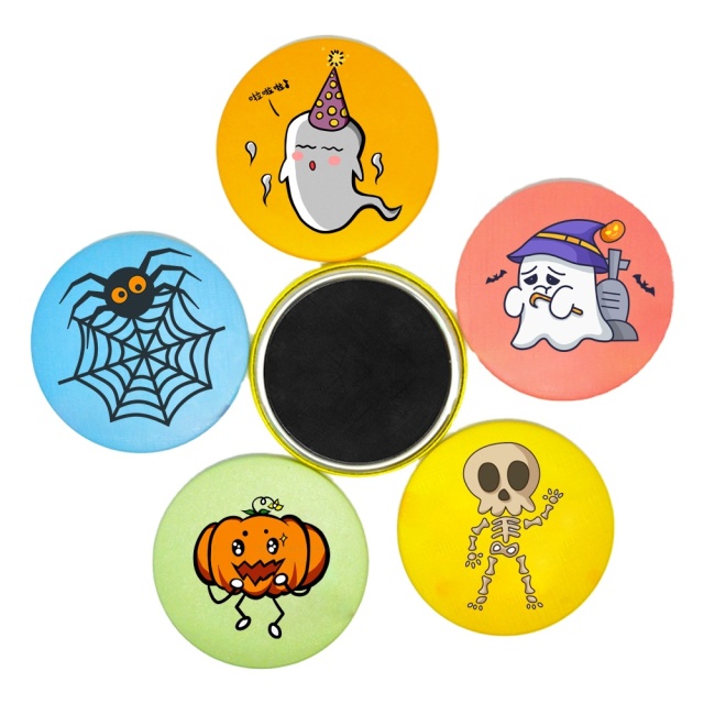 Personalized Colors Metal Name Badge Decorative Magnetic Round Button Magnet