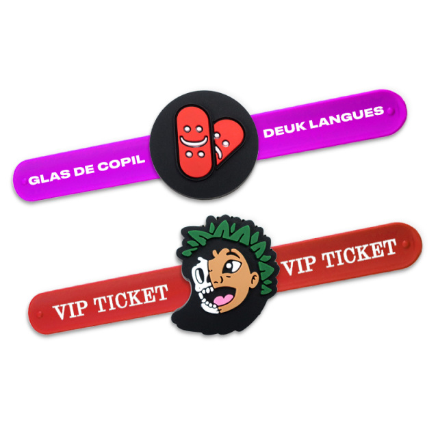 Factory Fast Custom Cute Silicone Slap Bracelet Kids Snap Printed logo Silicone Snap Wristband,Zhongshan Yutang Craft Gifts Co., Ltd.，KeyChains+medal+Fridge Magnet,Factory Fast Custom Cute Silicone Slap Bracelet Kids Snap Printed logo Silicone Snap Wristband