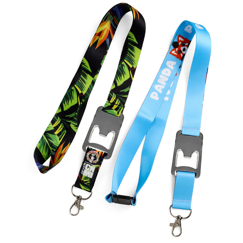 Wholesale Neck Beer Opener Lanyard Keychain Sublimation Polyester Custom Bottle Opener Lanyard,Zhongshan Yutang Craft Gifts Co., Ltd.，KeyChains+medal+Fridge Magnet,Wholesale Neck Beer Opener Lanyard Keychain Sublimation Polyester Custom Bottle Opener Lanyard