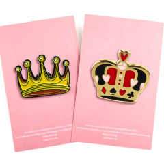 Custom Crown Enamel Pins king Queen Brooch Pin Badge Lapel Pin Shirt Badge Royal Jewelry Gift Girl Kids Friends,Zhongshan Yutang Craft Gifts Co., Ltd.，KeyChains+medal+Fridge Magnet,Custom Crown Enamel Pins king Queen Brooch Pin Badge Lapel Pin Shirt Badge Royal Jewelry Gift Girl Kids Friends