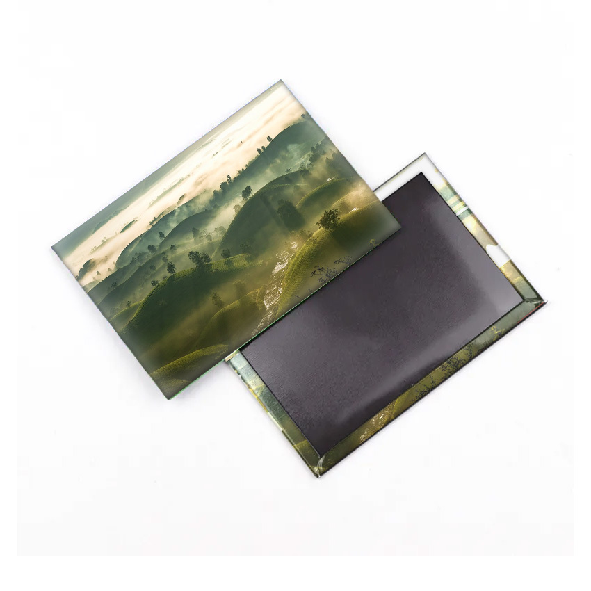 Promotional Gifts OEM square Rectangle Magnet Cardboard Sticker Fridge Maker