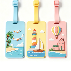 Creative Custom Shape PVC Luggage Tags Personalized 3D Silicone Rubber Bag Tags Unique Suitcase Identification Tags,Zhongshan Yutang Craft Gifts Co., Ltd.，KeyChains+medal+Fridge Magnet,Creative Custom Shape PVC Luggage Tags Personalized 3D Silicone Rubber Bag Tags Unique Suitcase Identification Tags