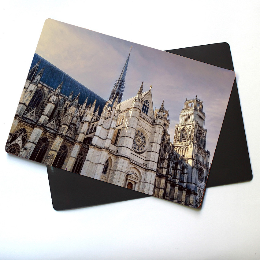 Wholesale Advertising Gifts Custom Magnetic Folding Coated Paper Refrigerator Magnet