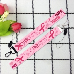 Breast Cancer Awareness Pattern Detachable Mobile Phone Straps Multi-function Neck Lanyards for Couples Keys ID Badge Webbing,Zhongshan Yutang Craft Gifts Co., Ltd.，KeyChains+medal+Fridge Magnet,Breast Cancer Awareness Pattern Detachable Mobile Phone Straps Multi-function Neck Lanyards for Couples Keys ID Badge Webbing