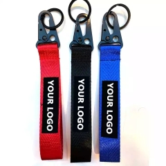 Wholesale Sublimation Printed Custom Key Strap Buckle Keychain Fabric Polyester Short Wrist Lanyards,Zhongshan Yutang Craft Gifts Co., Ltd.，KeyChains+medal+Fridge Magnet,Wholesale Sublimation Printed Custom Key Strap Buckle Keychain Fabric Polyester Short Wrist Lanyards