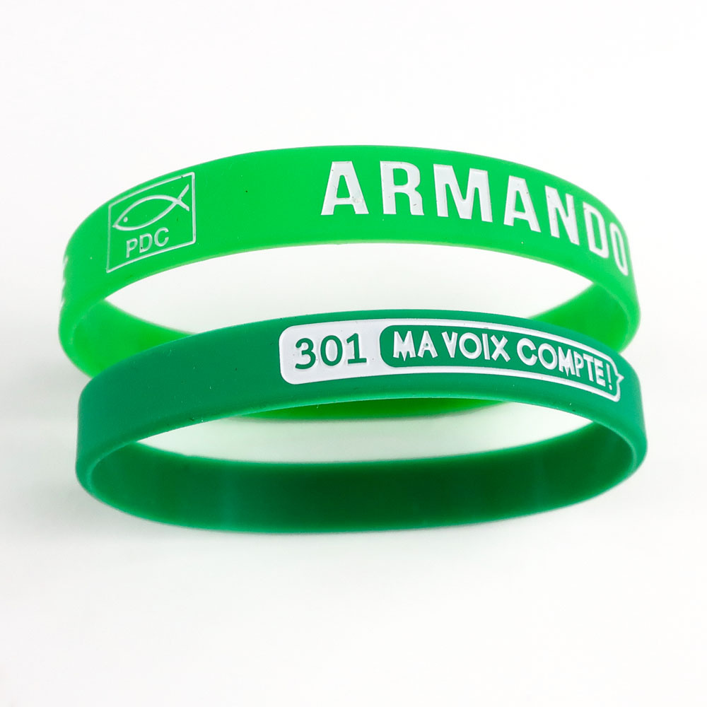 Wholesale Rubber Wristband Custom Fashion Promotional Silicone Bracelets Woman