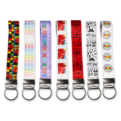 Promotional Key Chain Polyester Lanyards Printed Hand Wrist Mobile Phone Straps Keychain Custom Cheap Short Lanyard,Zhongshan Yutang Craft Gifts Co., Ltd.，KeyChains+medal+Fridge Magnet,Promotional Key Chain Polyester Lanyards Printed Hand Wrist Mobile Phone Straps Keychain Custom Cheap Short Lanyard