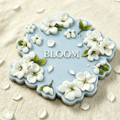 Personalized Letter Resin Refrigerator Magnets Leaf Initial 3D Raised Design Custom Name Alphabet for Wedding Favor & Gift