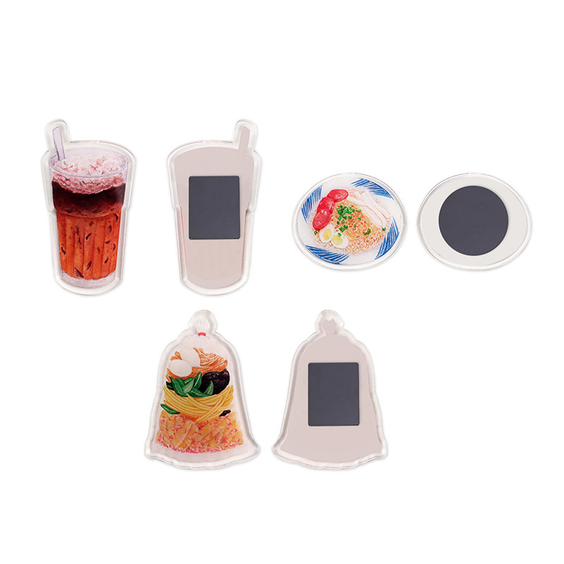 Wholesale Cheap Gifts Refrigerator Magnet Souvenir Custom Printed logo clear Acrylic Fridge Magnets