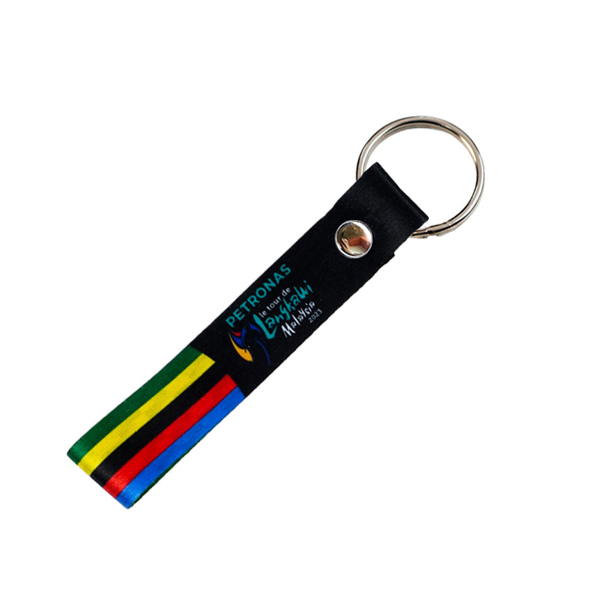 Fashion OEM Cheap Key Chain Printed Recycled Fabric Strap Keyring for Bags,Zhongshan Yutang Craft Gifts Co., Ltd.，KeyChains+medal+Fridge Magnet,Fashion OEM Cheap Key Chain Printed Recycled Fabric Strap Keyring for Bags