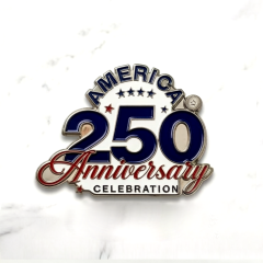 OEM USA 250th Anniversary Commemorative Badge Patriotic Metal Pin Featuring American Design for Collectors Souvenir Gifts,Zhongshan Yutang Craft Gifts Co., Ltd.，KeyChains+medal+Fridge Magnet,OEM USA 250th Anniversary Commemorative Badge Patriotic Metal Pin Featuring American Design for Collectors Souvenir Gifts