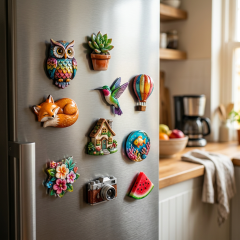 Realistic Miniature Food Resin Fridge Magnets Hand-Painted 3D Shake Look Custom Design for Kitchen Decor & Souvenir