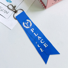 Cheap Custom Handmade Woven Clasp Keyring Keychain Ribbon Personalised Pendant,Zhongshan Yutang Craft Gifts Co., Ltd.，KeyChains+medal+Fridge Magnet,Cheap Custom Handmade Woven Clasp Keyring Keychain Ribbon Personalised Pendant