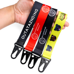 Custom Logo Printed Hand Wrist Wristlet Keychain Key Chain Eagle Mouth Buckle Short Strap Lanyard,Zhongshan Yutang Craft Gifts Co., Ltd.，KeyChains+medal+Fridge Magnet,Custom Logo Printed Hand Wrist Wristlet Keychain Key Chain Eagle Mouth Buckle Short Strap Lanyard