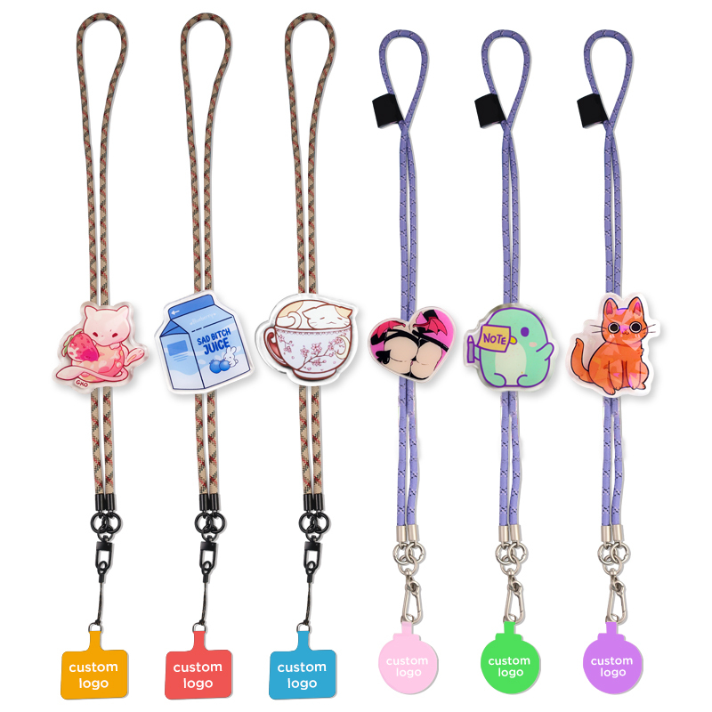 Custom Universal Cell Phone Strap Heavy Duty Woven Round Cross Body Strap Lanyard Nylon Mobile,Zhongshan Yutang Craft Gifts Co., Ltd.，KeyChains+medal+Fridge Magnet,Custom Universal Cell Phone Strap Heavy Duty Woven Round Cross Body Strap Lanyard Nylon Mobile