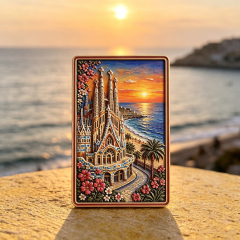 Custom Wholesale Enamel Color Die Cast Nation Landmark 3D Design Travel City Souvenir Aluminum Refrigerator Magnets for Airport