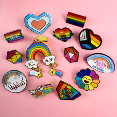 Wholesale Custom Heart rainbow Brooch Pin Gay Pride Flag Enamel Pins Cartoon Metal Badge Enamel Lapel Pride Pins Badge,Zhongshan Yutang Craft Gifts Co., Ltd.，KeyChains+medal+Fridge Magnet,Wholesale Custom Heart rainbow Brooch Pin Gay Pride Flag Enamel Pins Cartoon Metal Badge Enamel Lapel Pride Pins Badge