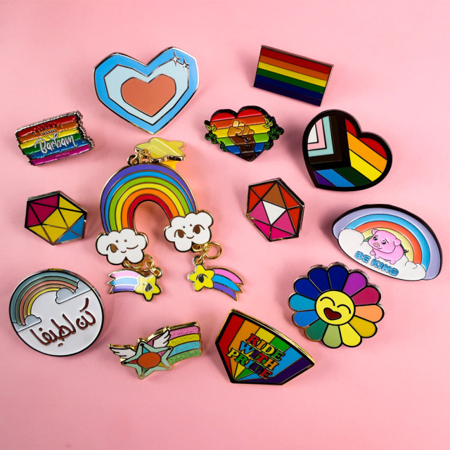 Wholesale Custom Heart rainbow Brooch Pin Gay Pride Flag Enamel Pins Cartoon Metal Badge Enamel Lapel Pride Pins Badge,Zhongshan Yutang Craft Gifts Co., Ltd.，KeyChains+medal+Fridge Magnet,Wholesale Custom Heart rainbow Brooch Pin Gay Pride Flag Enamel Pins Cartoon Metal Badge Enamel Lapel Pride Pins Badge
