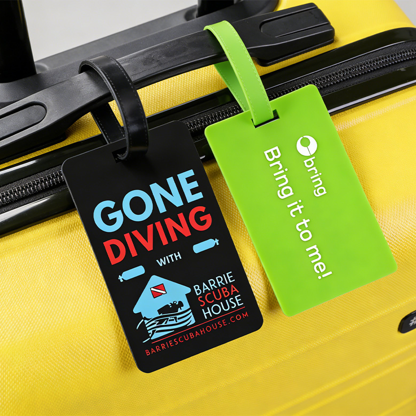 Wholesale Custom logo Soft Pvc Travel Accessories Baggage Bag Handbag Tag Silicon Rubber Luggage Tag