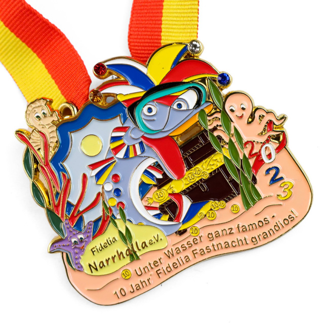 Wholesale Customized Zinc Alloy Metal Medallion German Carneval Medals with Enamel Casting Technique From Award Manufacturer,Zhongshan Yutang Craft Gifts Co., Ltd.，KeyChains+medal+Fridge Magnet,Wholesale Customized Zinc Alloy Metal Medallion German Carneval Medals with Enamel Casting Technique From Award Manufacturer