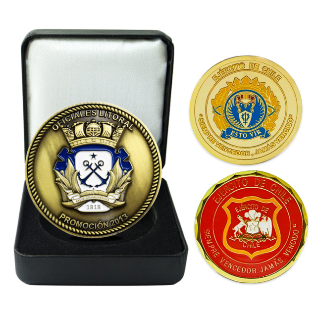 China Professional Custom logo Enamel 2D 3D Design Antique Copper Commemorative Souvenir Chile Souvenir Metal Challenge Coin,Zhongshan Yutang Craft Gifts Co., Ltd.，KeyChains+medal+Fridge Magnet,China Professional Custom logo Enamel 2D 3D Design Antique Copper Commemorative Souvenir Chile Souvenir Metal Challenge Coin
