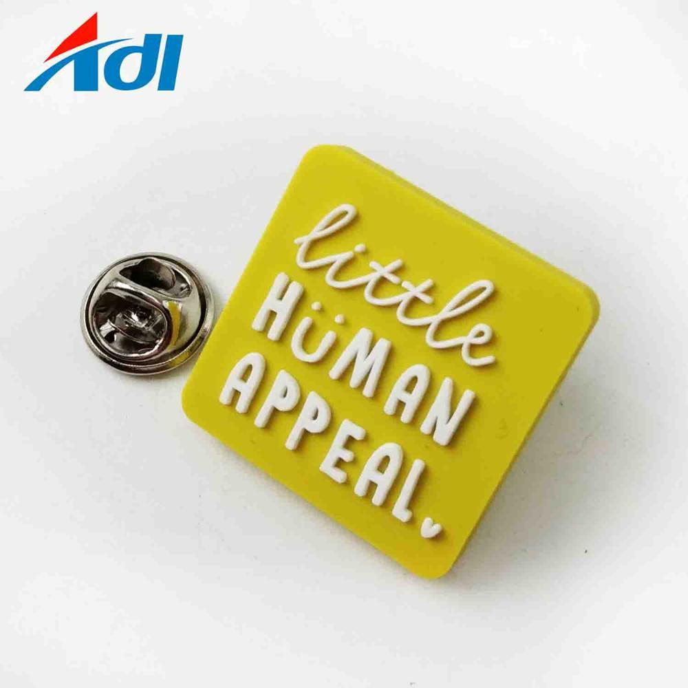 Custom Rubber logo Embossed Silicone Label 3D PVC School Lapel Pin square Badges,Zhongshan Yutang Craft Gifts Co., Ltd.，KeyChains+medal+Fridge Magnet,Custom Rubber logo Embossed Silicone Label 3D PVC School Lapel Pin square Badges