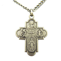 Custom Catholic Medallions Metal Double Sided Personalized Saint Medal Pendant,Zhongshan Yutang Craft Gifts Co., Ltd.，KeyChains+medal+Fridge Magnet,Custom Catholic Medallions Metal Double Sided Personalized Saint Medal Pendant