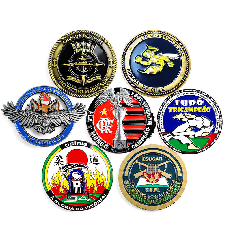 Custom Country Commemorative Metal Coins Chile Brazil Antique Brass Gold Sliver Plated Old Challenge Coins for Collection,Zhongshan Yutang Craft Gifts Co., Ltd.，KeyChains+medal+Fridge Magnet,Custom Country Commemorative Metal Coins Chile Brazil Antique Brass Gold Sliver Plated Old Challenge Coins for Collection