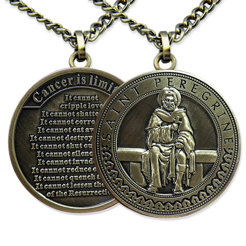 Custom Catholic Medallions Metal Double Sided Personalized Saint Medal Pendant,Zhongshan Yutang Craft Gifts Co., Ltd.，KeyChains+medal+Fridge Magnet,Custom Catholic Medallions Metal Double Sided Personalized Saint Medal Pendant
