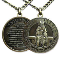 Custom Catholic Medallions Metal Double Sided Personalized Saint Medal Pendant,Zhongshan Yutang Craft Gifts Co., Ltd.，KeyChains+medal+Fridge Magnet,Custom Catholic Medallions Metal Double Sided Personalized Saint Medal Pendant