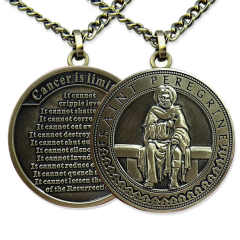 Custom Catholic Medallions Metal Double Sided Personalized Saint Medal Pendant,Zhongshan Yutang Craft Gifts Co., Ltd.，KeyChains+medal+Fridge Magnet,Custom Catholic Medallions Metal Double Sided Personalized Saint Medal Pendant