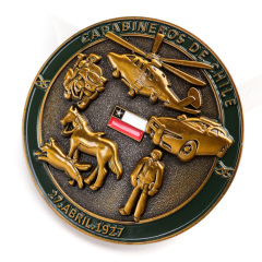 China Professional Custom logo Enamel 2D 3D Design Antique Copper Commemorative Souvenir Chile Souvenir Metal Challenge Coin,Zhongshan Yutang Craft Gifts Co., Ltd.，KeyChains+medal+Fridge Magnet,China Professional Custom logo Enamel 2D 3D Design Antique Copper Commemorative Souvenir Chile Souvenir Metal Challenge Coin