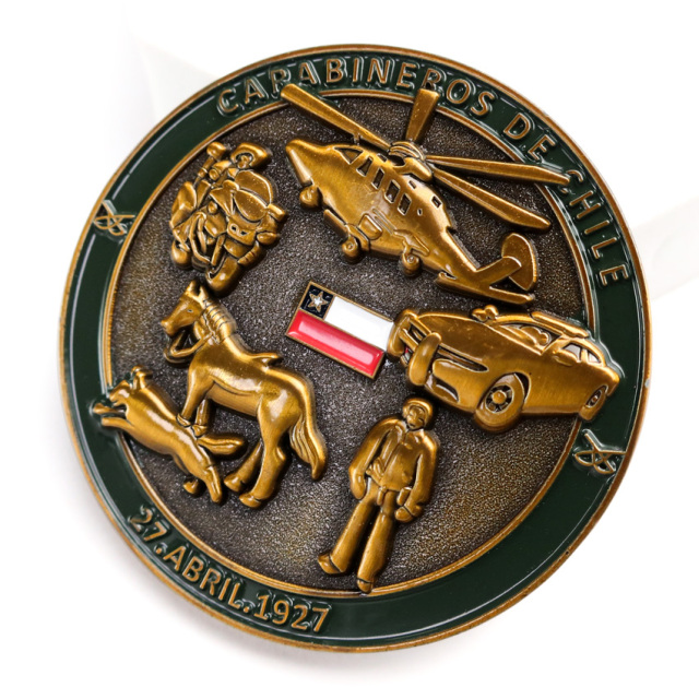 China Professional Custom logo Enamel 2D 3D Design Antique Copper Commemorative Souvenir Chile Souvenir Metal Challenge Coin,Zhongshan Yutang Craft Gifts Co., Ltd.，KeyChains+medal+Fridge Magnet,China Professional Custom logo Enamel 2D 3D Design Antique Copper Commemorative Souvenir Chile Souvenir Metal Challenge Coin