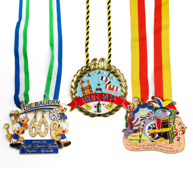 Wholesale Customized Zinc Alloy Metal Medallion German Carneval Medals with Enamel Casting Technique From Award Manufacturer,Zhongshan Yutang Craft Gifts Co., Ltd.，KeyChains+medal+Fridge Magnet,Wholesale Customized Zinc Alloy Metal Medallion German Carneval Medals with Enamel Casting Technique From Award Manufacturer