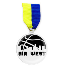 Cheap clear Acrylic Award Medals Custom Sport Basketball Medals with Ribbon,Zhongshan Yutang Craft Gifts Co., Ltd.，KeyChains+medal+Fridge Magnet,Cheap clear Acrylic Award Medals Custom Sport Basketball Medals with Ribbon