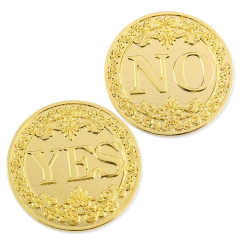 Custom Gold Sliver Plated Yes No Decision Coin Commemorative Coin Souvenir Challenge Collectible Coins Collection Metal Craft,Zhongshan Yutang Craft Gifts Co., Ltd.，KeyChains+medal+Fridge Magnet,Custom Gold Sliver Plated Yes No Decision Coin Commemorative Coin Souvenir Challenge Collectible Coins Collection Metal Craft