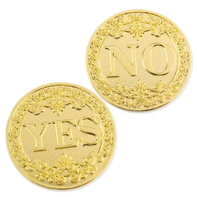 Custom Gold Sliver Plated Yes No Decision Coin Commemorative Coin Souvenir Challenge Collectible Coins Collection Metal Craft,Zhongshan Yutang Craft Gifts Co., Ltd.，KeyChains+medal+Fridge Magnet,Custom Gold Sliver Plated Yes No Decision Coin Commemorative Coin Souvenir Challenge Collectible Coins Collection Metal Craft