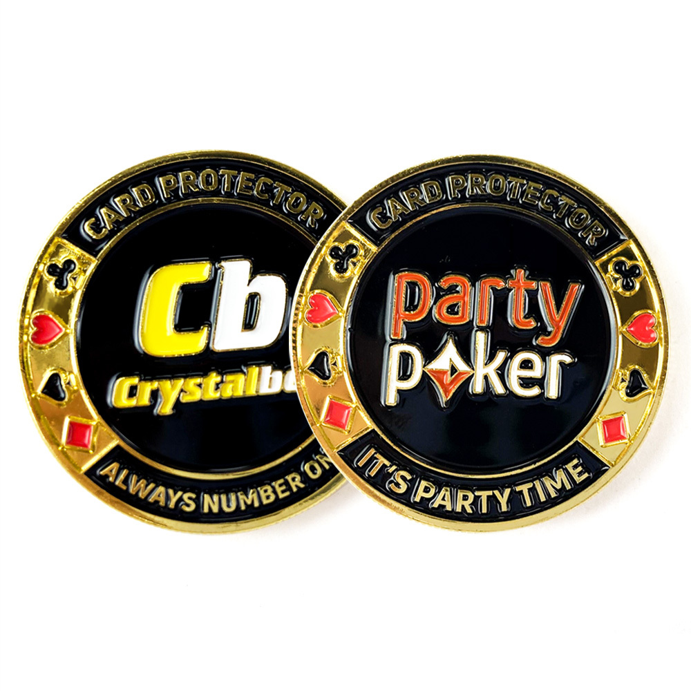 Custom Gold Plated Metal Poker Chip Guard Card Protector Coin and Poker Game Lucky Token Coin,Zhongshan Yutang Craft Gifts Co., Ltd.，KeyChains+medal+Fridge Magnet,Custom Gold Plated Metal Poker Chip Guard Card Protector Coin and Poker Game Lucky Token Coin