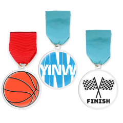 Cheap clear Acrylic Award Medals Custom Sport Basketball Medals with Ribbon,Zhongshan Yutang Craft Gifts Co., Ltd.，KeyChains+medal+Fridge Magnet,Cheap clear Acrylic Award Medals Custom Sport Basketball Medals with Ribbon