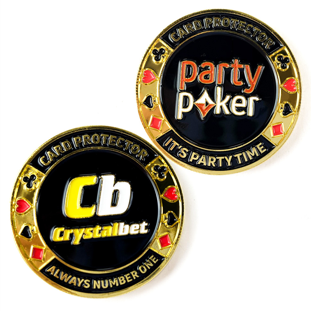 Custom Gold Plated Metal Poker Chip Guard Card Protector Coin and Poker Game Lucky Token Coin,Zhongshan Yutang Craft Gifts Co., Ltd.，KeyChains+medal+Fridge Magnet,Custom Gold Plated Metal Poker Chip Guard Card Protector Coin and Poker Game Lucky Token Coin