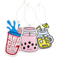 Wholesale Long Lasting Scents Good Quality Drink logo Car air Freshener Packaging Used Car,MY SHOP,Wholesale Long Lasting Scents Good Quality Drink logo Car air Freshener Packaging Used Car