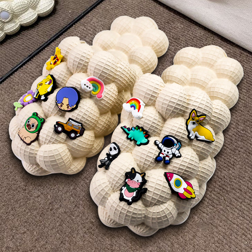 Wholesale Custom Designer Unisex Summer Slides Massage Cloud Bubble Shoes Charms Accessories,MY SHOP,Wholesale Custom Designer Unisex Summer Slides Massage Cloud Bubble Shoes Charms Accessories