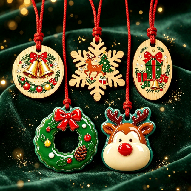 Personalized Wholesale Custom Wooden Christmas Ornaments Cut Layered Eco-Friendly Hanging,MY SHOP,Personalized Wholesale Custom Wooden Christmas Ornaments Cut Layered Eco-Friendly Hanging