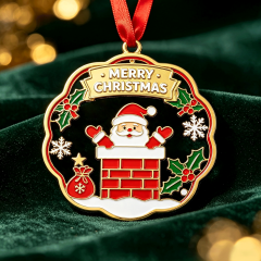 Wholesale Custom Metal Christmas Hanging Ornaments Bulk Laser Engraved 2026 Decor,MY SHOP,Wholesale Custom Metal Christmas Hanging Ornaments Bulk Laser Engraved 2026 Decor
