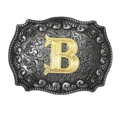 Fashion Vintage Golden Letter Floral Initial Letters A-Z Mens Hip Hop Cowboy Waist Indian Metal Customized Belt Buckle,MY SHOP,Fashion Vintage Golden Letter Floral Initial Letters A-Z Mens Hip Hop Cowboy Waist Indian Metal Customized Belt Buckle