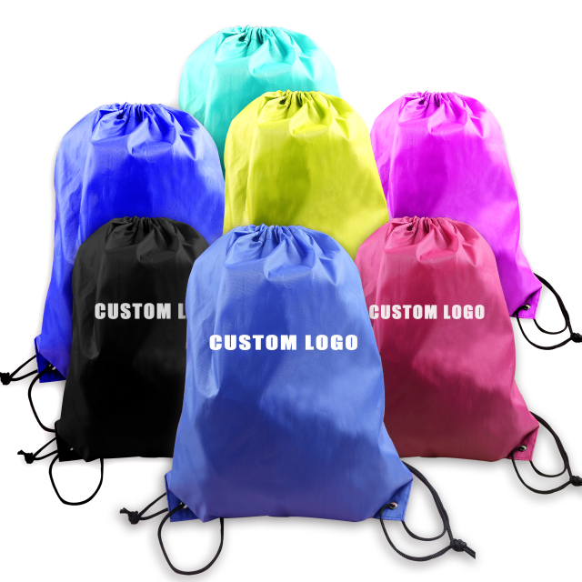 Custom Logo Large Capacity Waterproof Gym Colorful Polyester Sport Drawstring Backpack Bag with Pocket,MY SHOP,Custom Logo Large Capacity Waterproof Gym Colorful Polyester Sport Drawstring Backpack Bag with Pocket