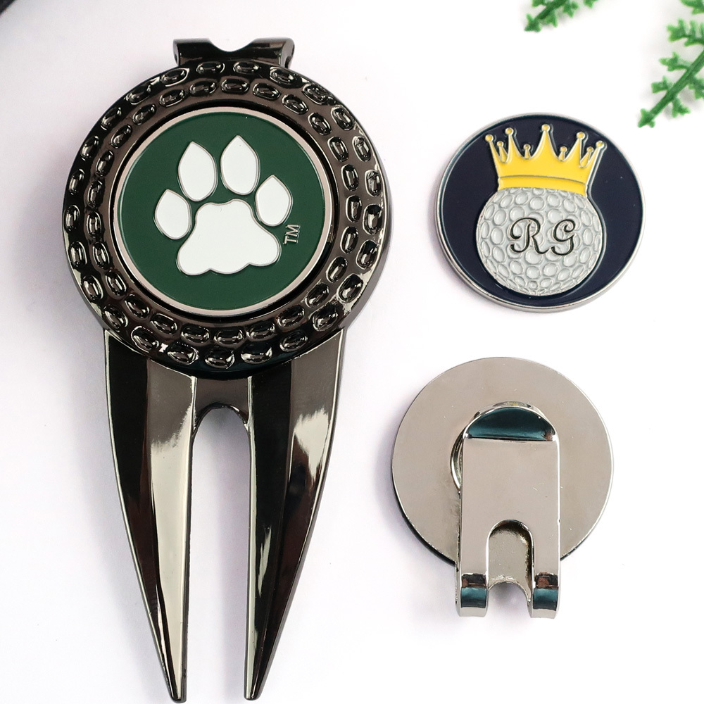 Fast Custom logo Magnetic Metal Enamel Golf Ball Clip Marker Divot Tool and Ball Marker,Zhongshan Yutang Craft Gifts Co., Ltd.，KeyChains+medal+Fridge Magnet,Fast Custom logo Magnetic Metal Enamel Golf Ball Clip Marker Divot Tool and Ball Marker