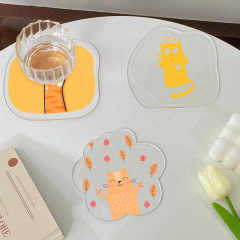High Quality Custom Engraving Printed logo Cute Acrylic Flower Coasters clear Holder Wholesale,MY SHOP,High Quality Custom Engraving Printed logo Cute Acrylic Flower Coasters clear Holder Wholesale